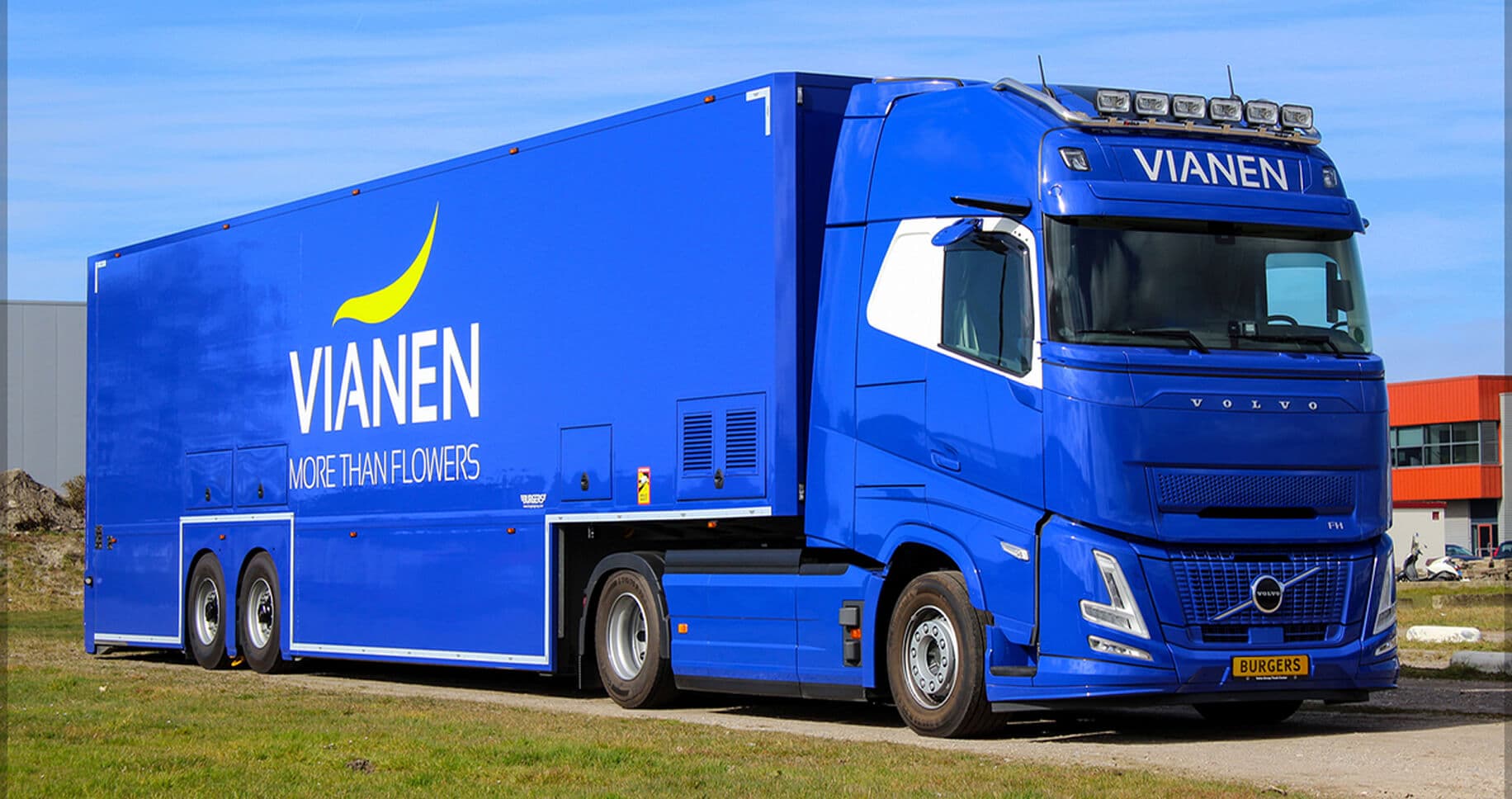 Burgers dubbeldekkertrailers op locatie